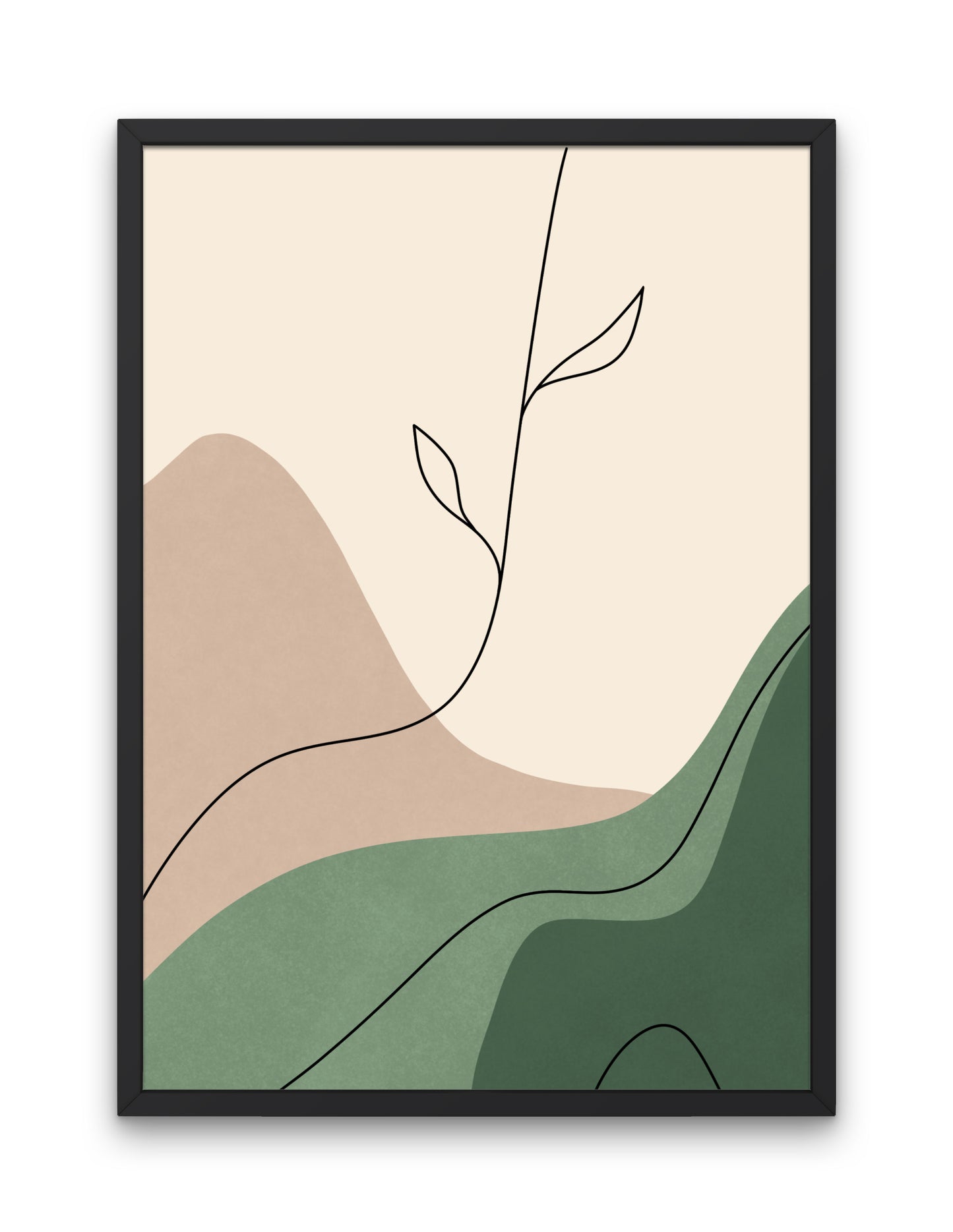 Cuadro inspirado en el relato bíblico del tercer día de la creación, basado en el versículo de Génesis 1:9-13