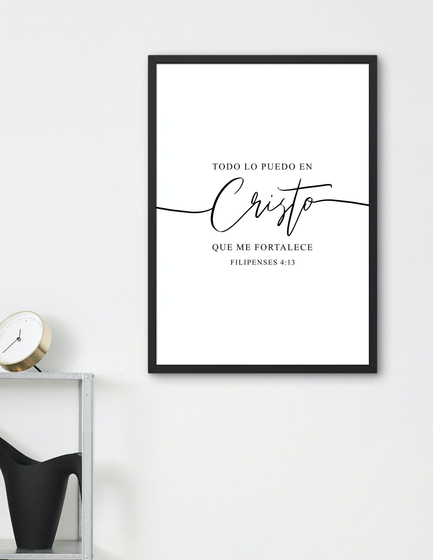 Cristo, diseño inspirado en el versículo bíblico de Filipenses 4:13