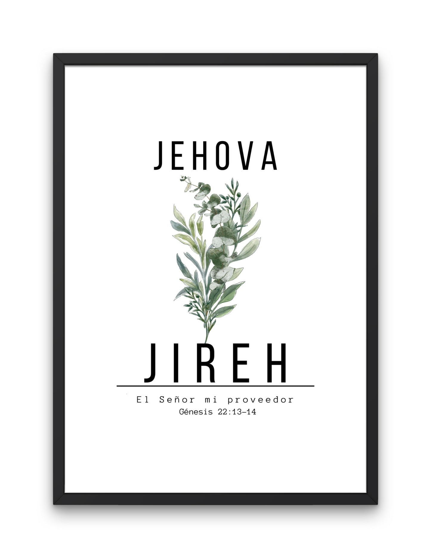 Jehová Jireh, diseño inspirado en el versículo bíblico de Génesis 22:13-14