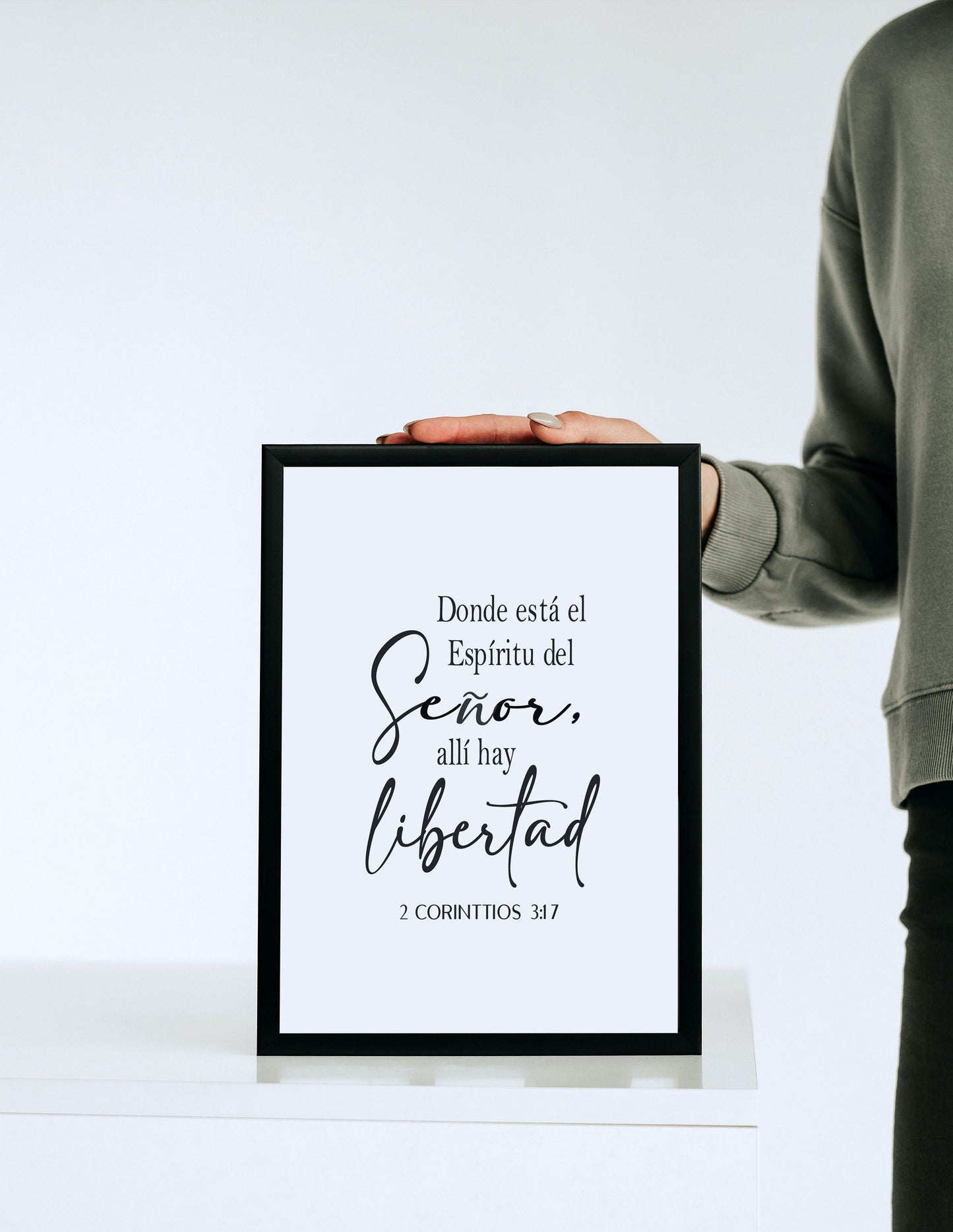 Cuadro: Donde está el Espíritu del Señor, diseño inspirado en el versículo bíblico de 2 Corintios 3:17