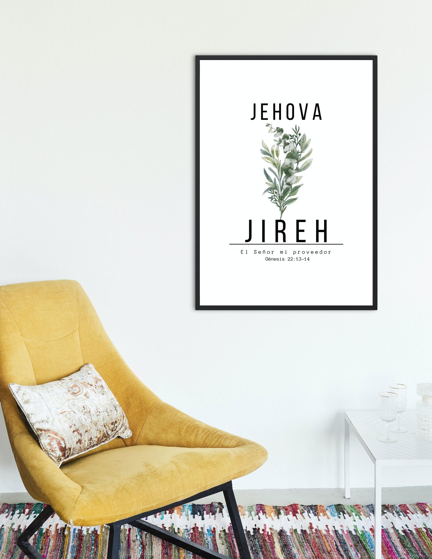 Jehová Jireh, diseño inspirado en el versículo bíblico de Génesis 22:13-14