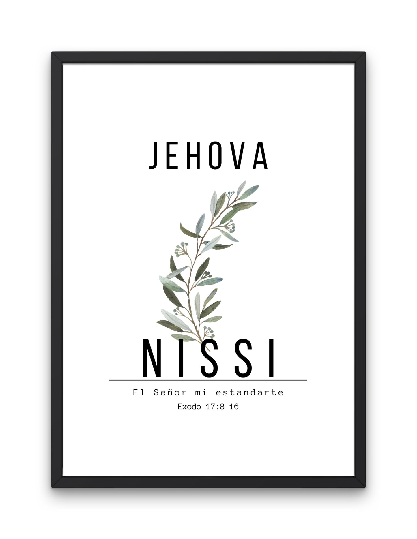 Jehová Nissi, diseño inspirado en el versículo bíblico de Éxodo 17:8-16