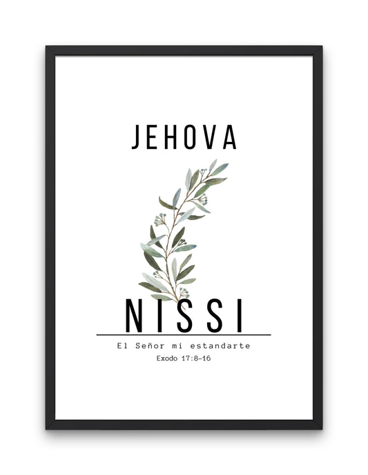 Jehová Nissi, diseño inspirado en el versículo bíblico de Éxodo 17:8-16