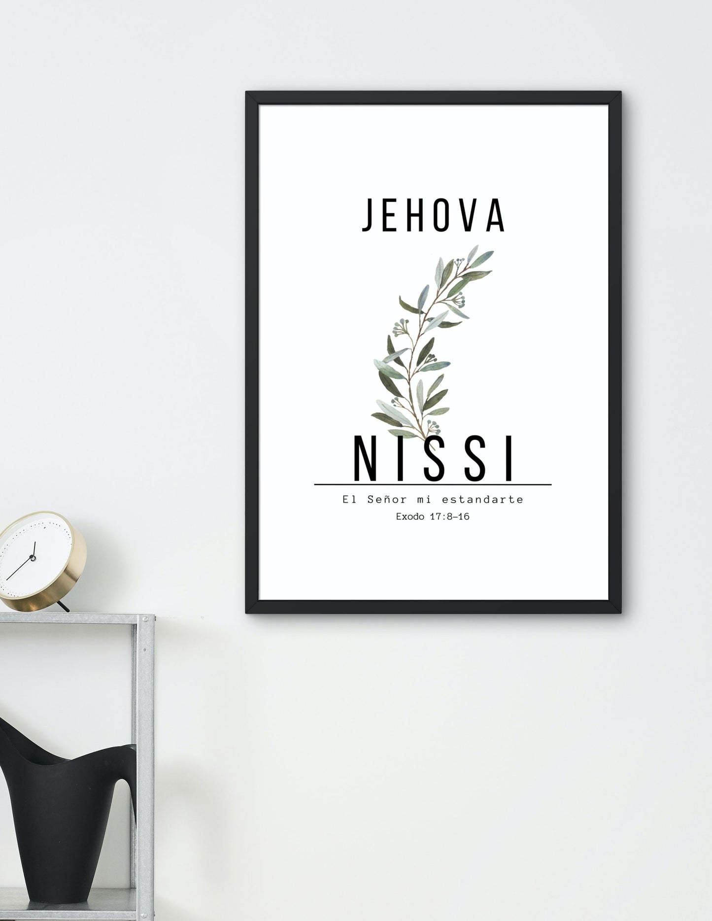 Jehová Nissi, diseño inspirado en el versículo bíblico de Éxodo 17:8-16