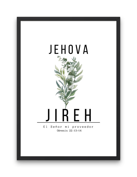 Jehová Jireh, diseño inspirado en el versículo bíblico de Génesis 22:13-14