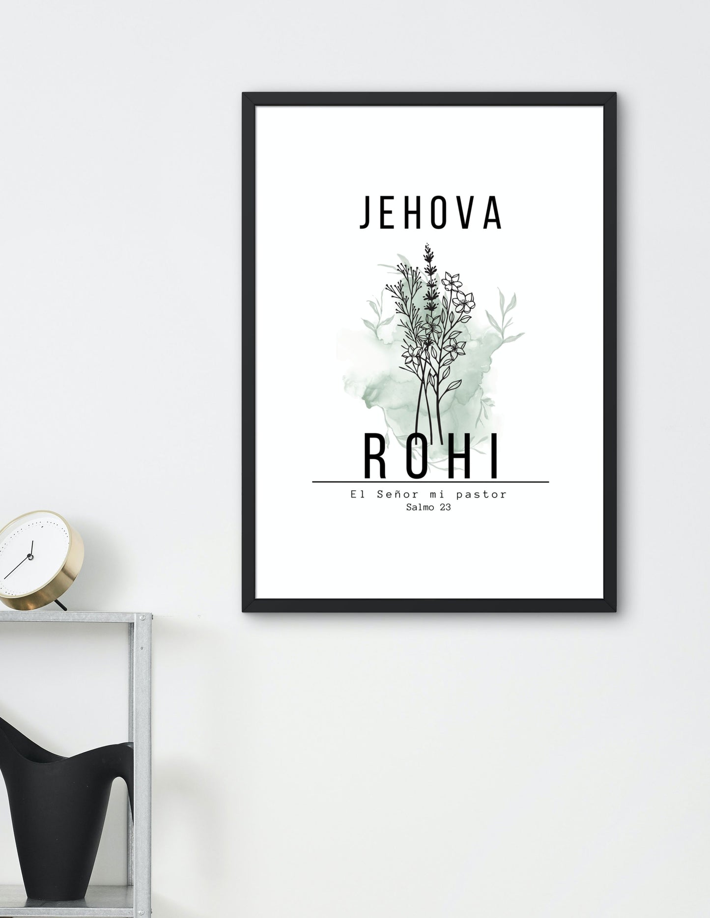 Jehová Rohi, diseño inspirado en el versículo bíblico de Salmo 23