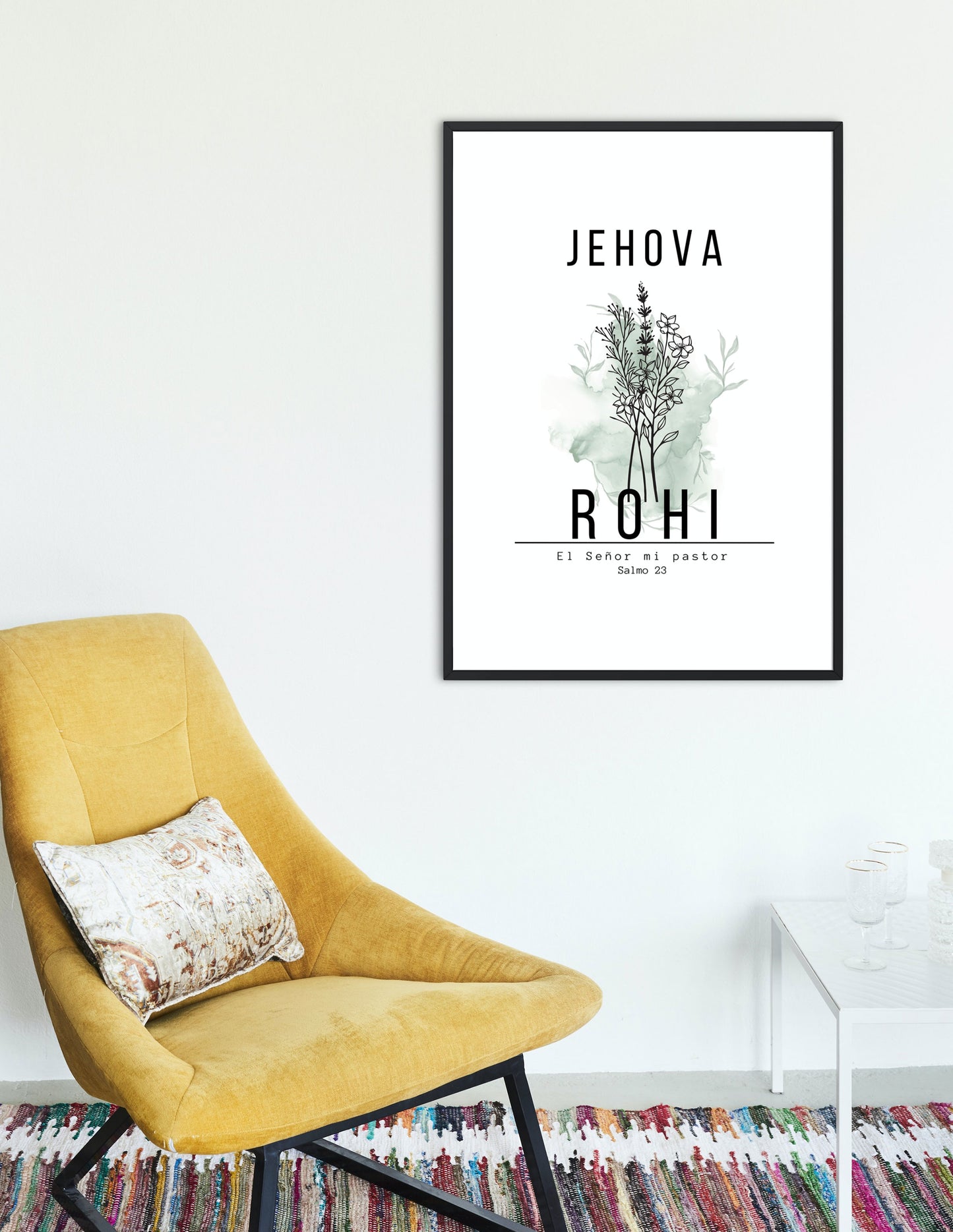 Jehová Rohi, diseño inspirado en el versículo bíblico de Salmo 23