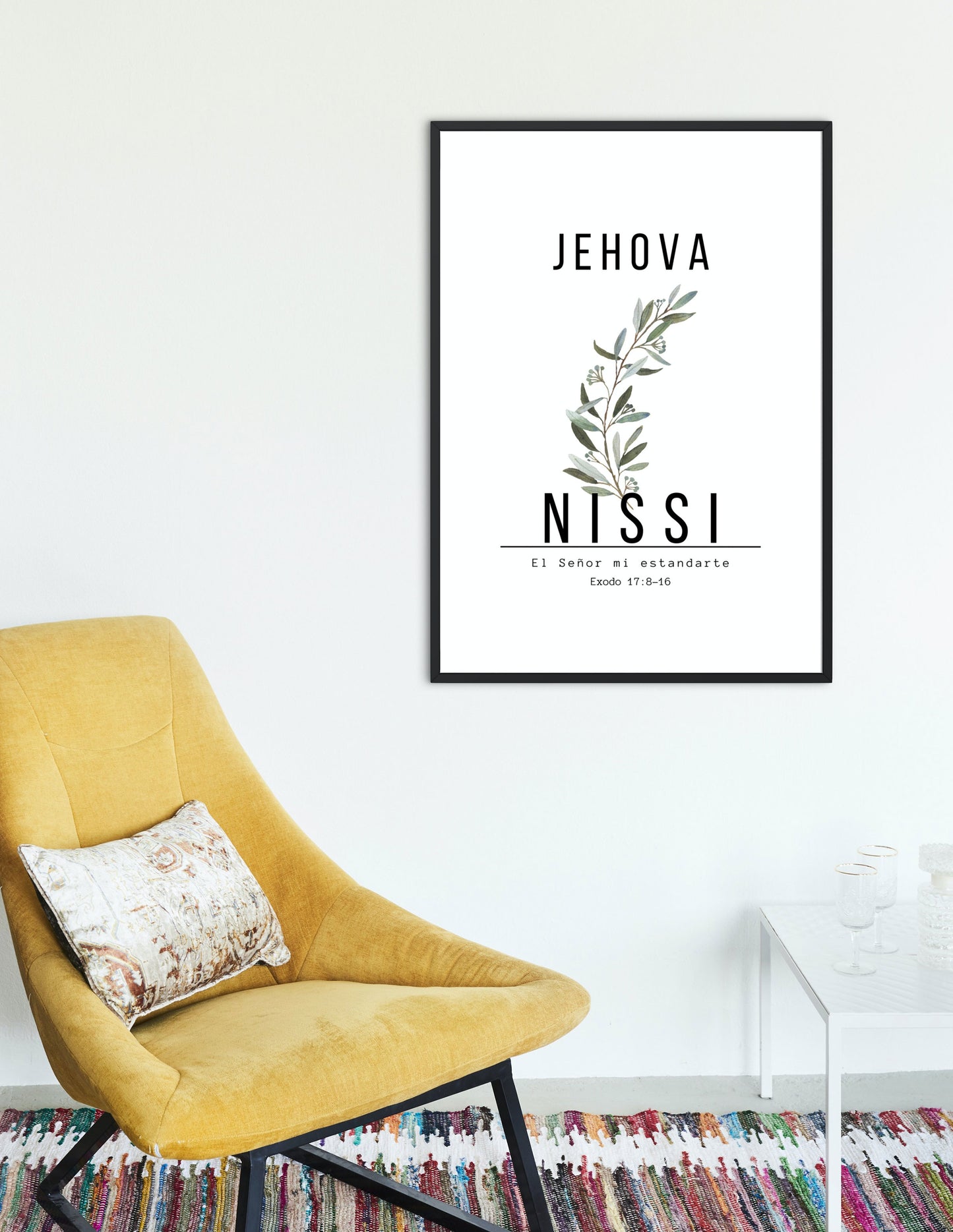 Jehová Nissi, diseño inspirado en el versículo bíblico de Éxodo 17:8-16