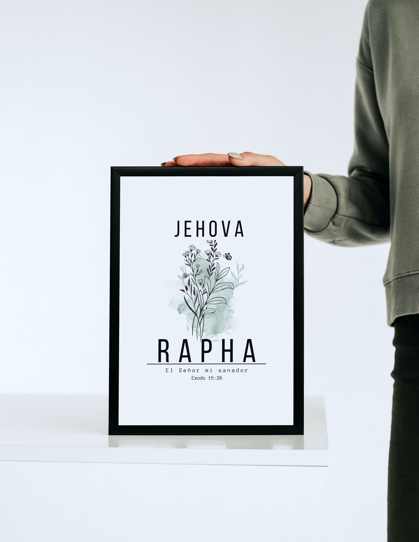 Jehová Rapha, diseño inspirado en el versículo bíblico de Éxodo 15:26